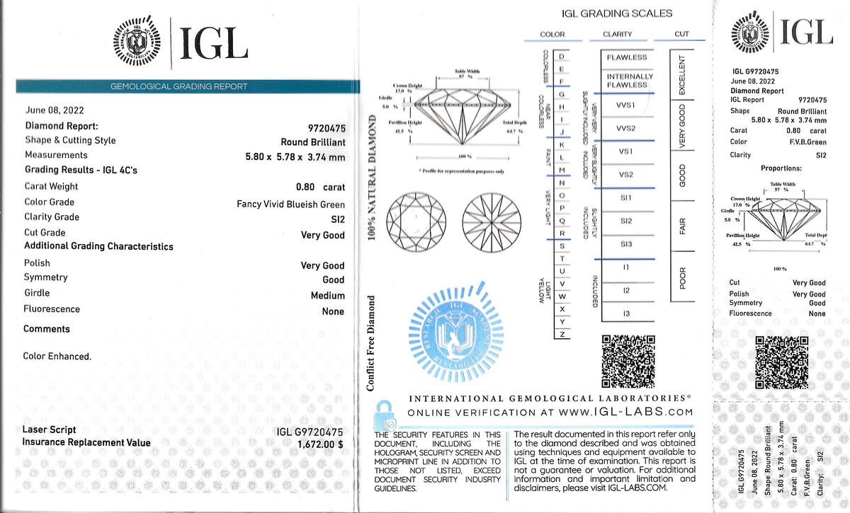 0.8ct Diamond - alternate view 2
