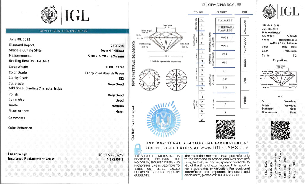 0.8ct Diamond - alternate view 2