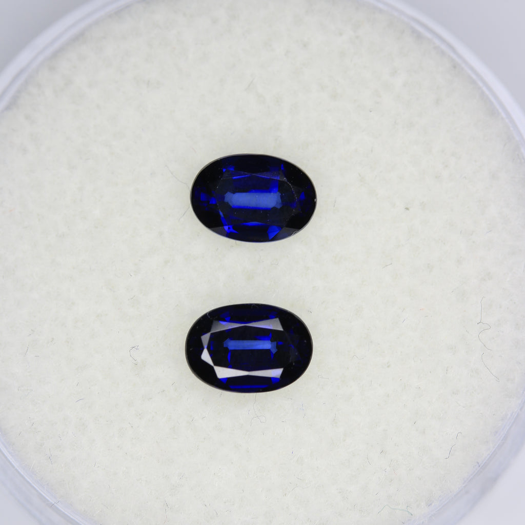 1.3ct Sapphire Blue Pair - alternate view 2