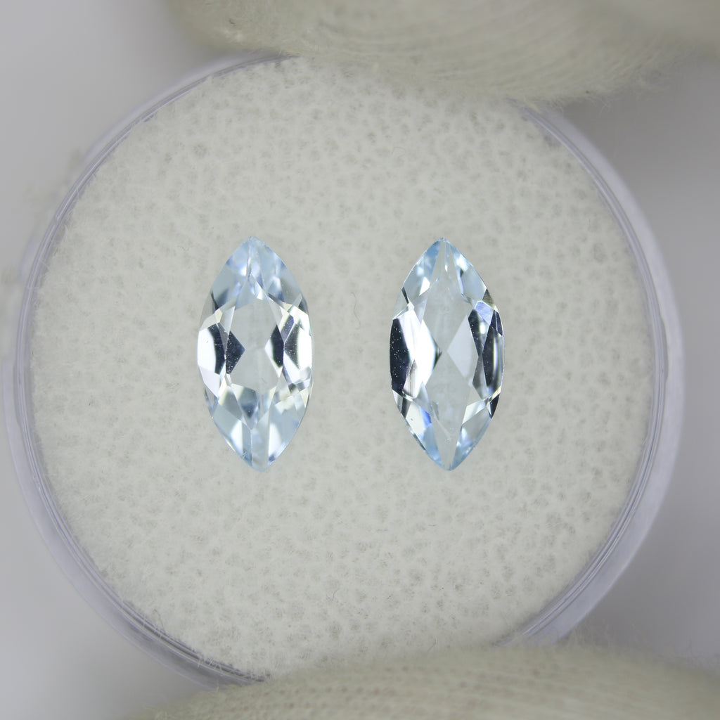 1.93ct Topaz Sky blue Pair
