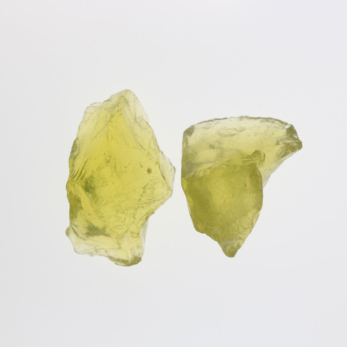 121ct Lemon Citrine Facet Rough Pair