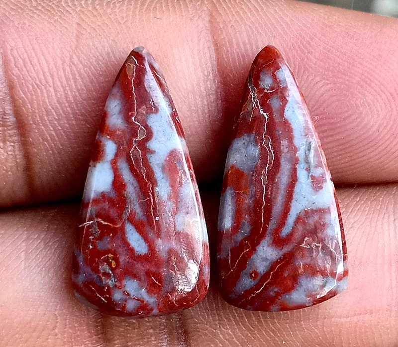 13.1ct Sarapee Jasper Pair
