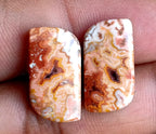 13.3ct Rosetta Jasper Pair - alternate view 2