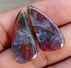 14.6ct Moss Agate Pair - alternate view 2