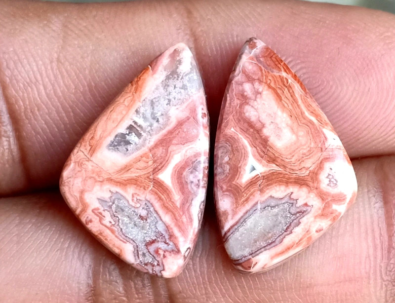 14.6ct Rosetta Jasper Pair - alternate view 2