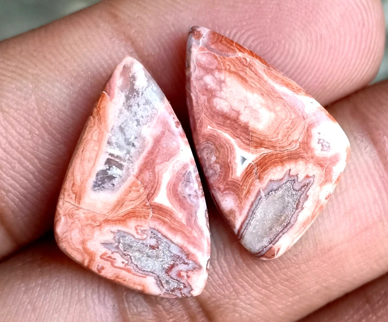 14.6ct Rosetta Jasper Pair - alternate view 3