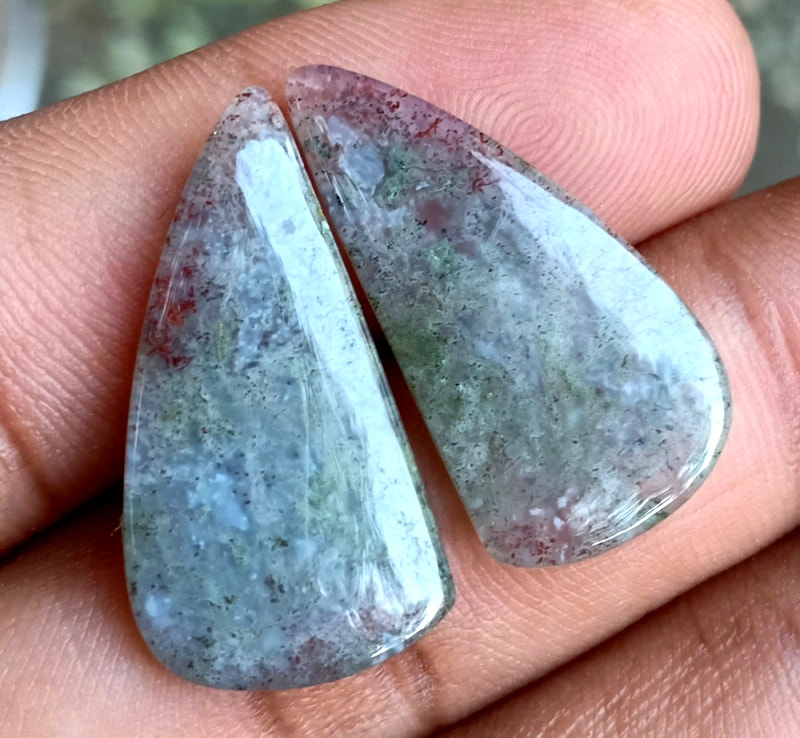 15.45ct Moss Agate Pair - alternate view 3