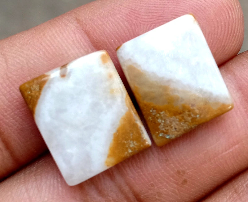 15.75ct Brown Palm Jasper Pair - alternate view 3