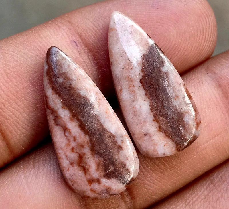 15.75ct Coconut Jasper Pair - alternate view 3