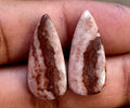 15.75ct Coconut Jasper Pair