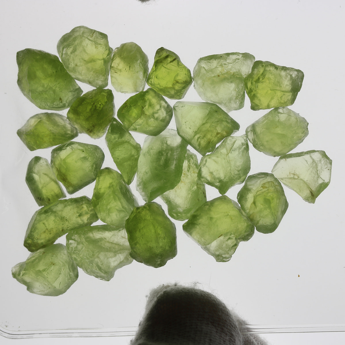 150ct Peridot Facet Rough Parcel