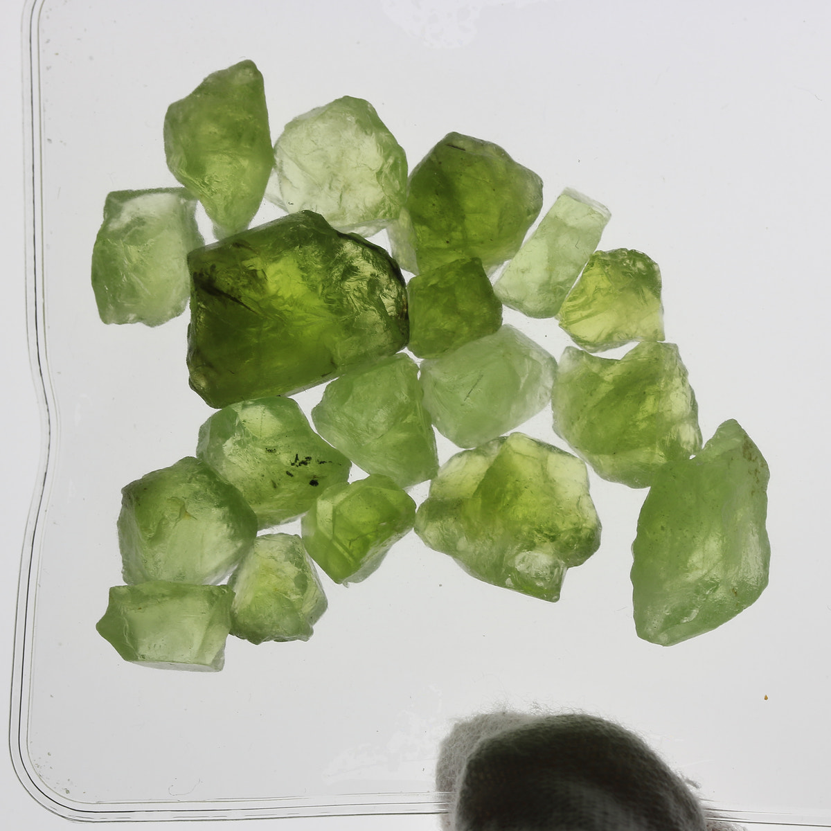 150ct Peridot Facet Rough Parcel