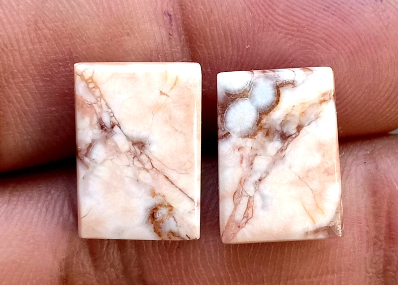 15ct Rosetta Jasper Pair - alternate view 2