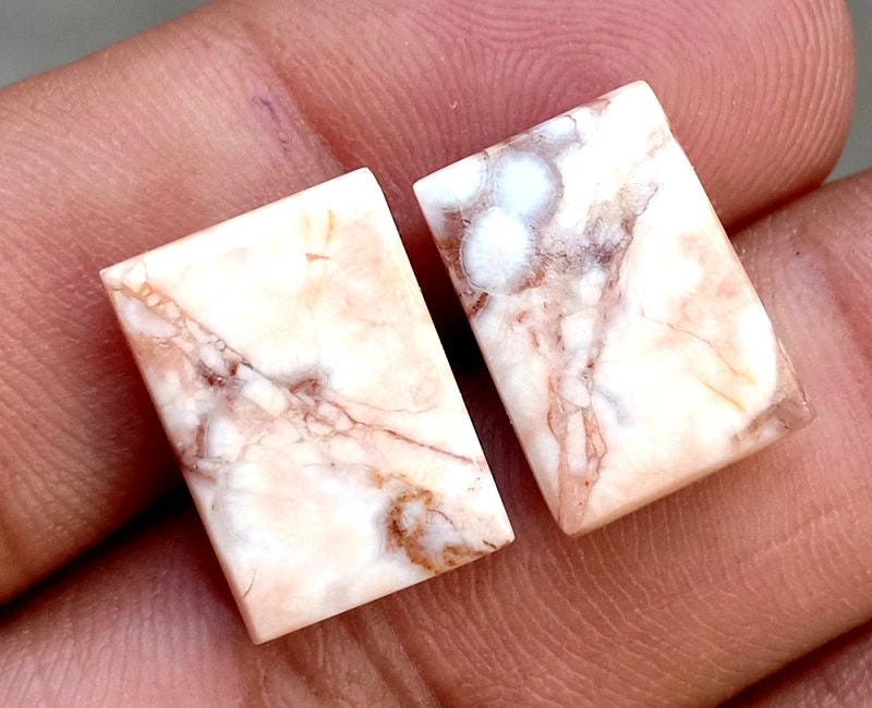 15ct Rosetta Jasper Pair - alternate view 3
