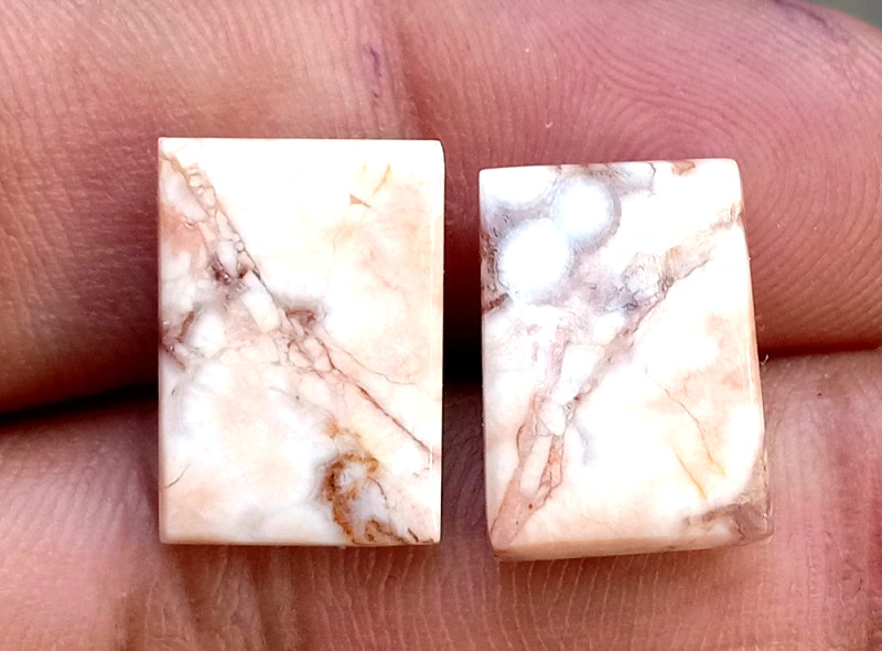 15ct Rosetta Jasper Pair