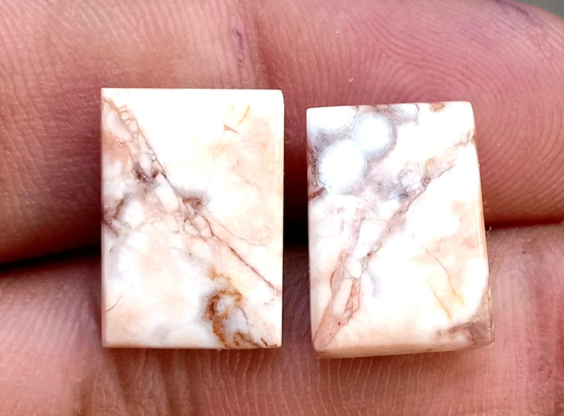 15ct Rosetta Jasper Pair