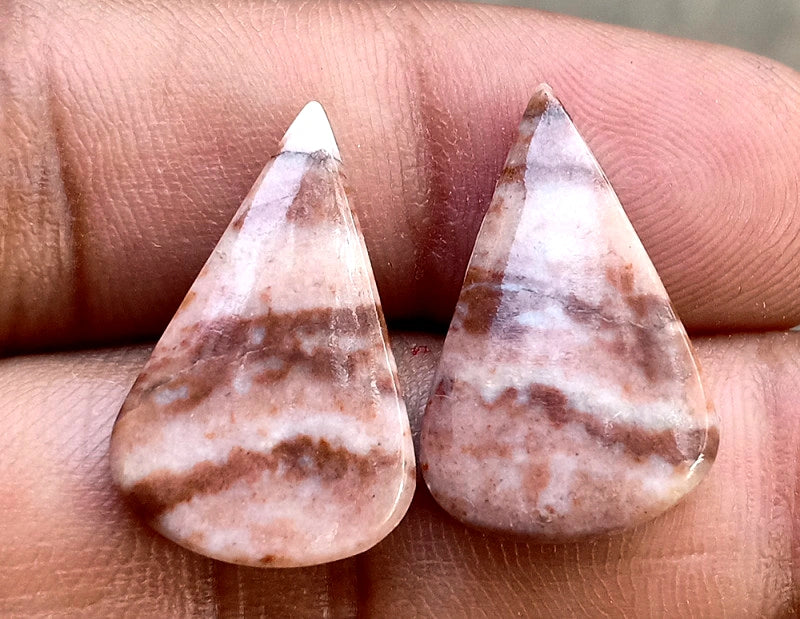 16.65ct Coconut Jasper Pair - alternate view 2