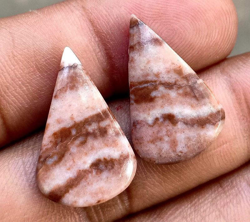 16.65ct Coconut Jasper Pair - alternate view 3