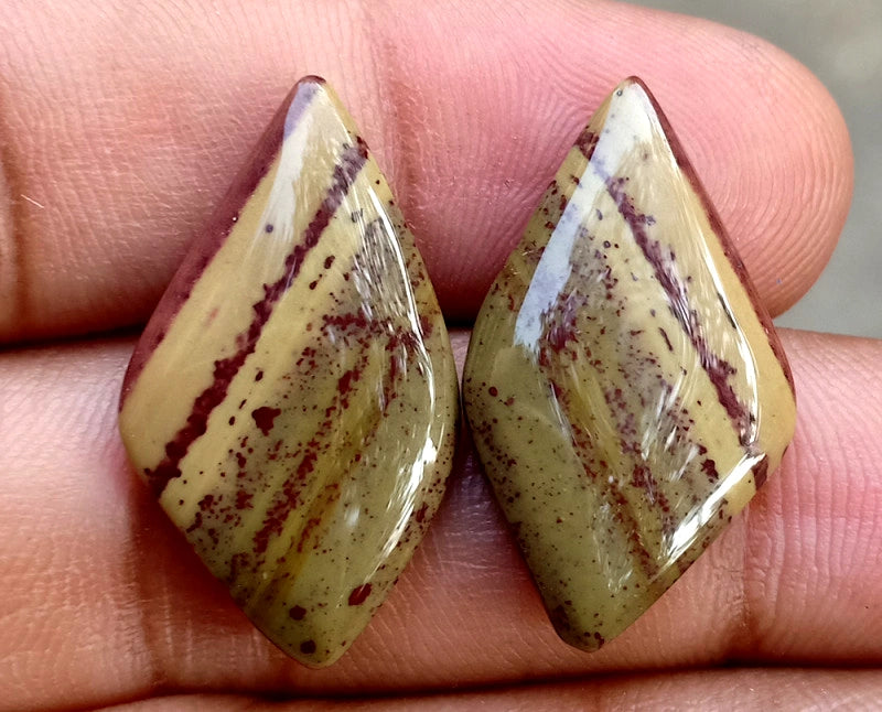 17.45ct Owyhee Picture Jasper Pair