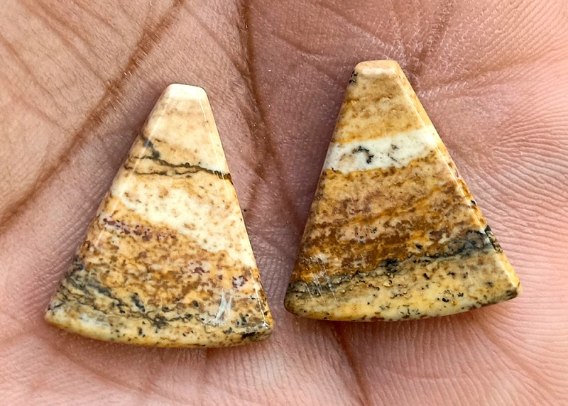 18.9ct Picture Jasper Pair - alternate view 2