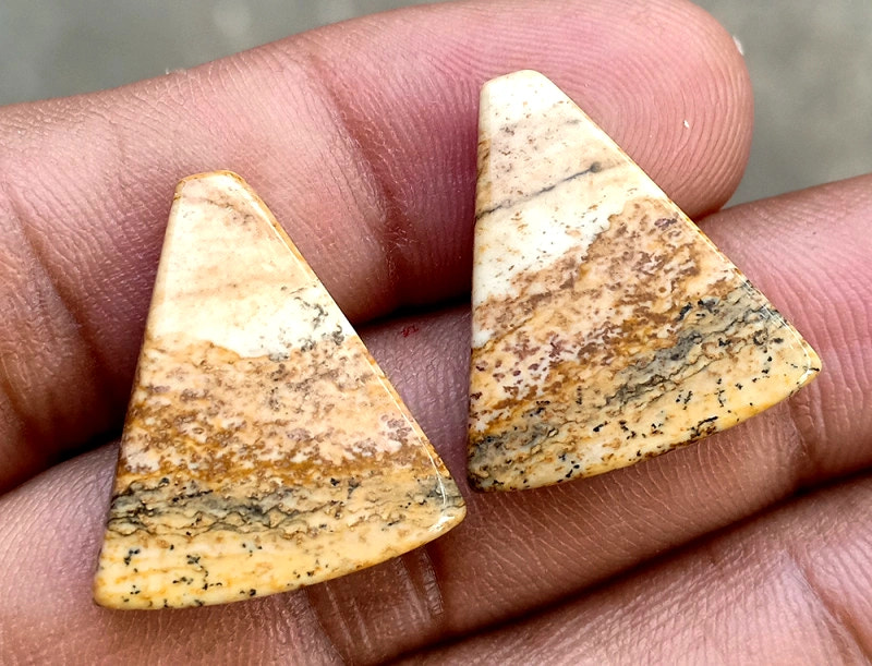 18.9ct Picture Jasper Pair - alternate view 3