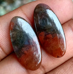 18ct Moss Agate Pair - alternate view 3