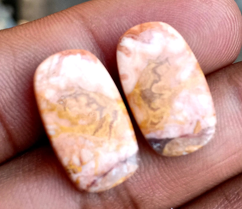 19.2ct Rosetta Jasper Pair - alternate view 2