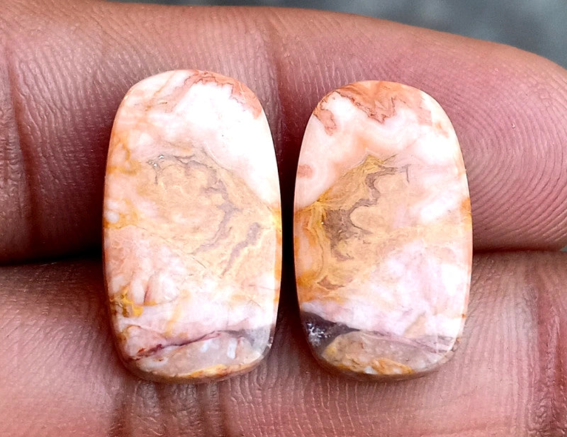 19.2ct Rosetta Jasper Pair - alternate view 3