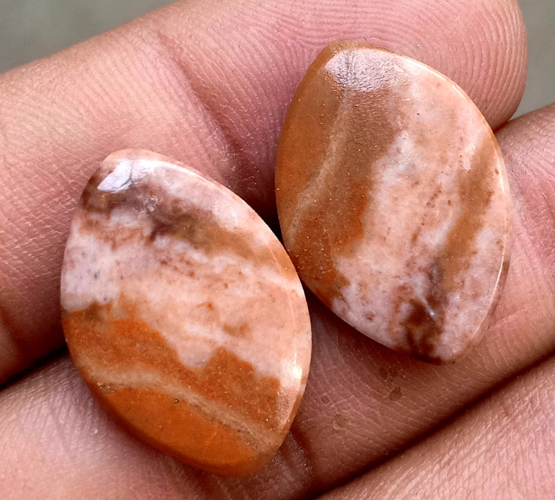19.35ct Coconut Jasper Pair - alternate view 3