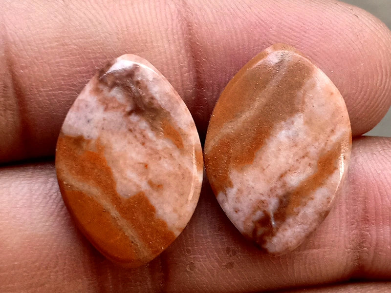 19.35ct Coconut Jasper Pair