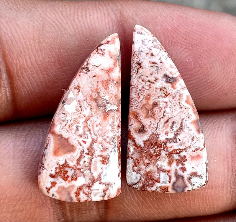 19.7ct Rosetta Jasper Pair - alternate view 2