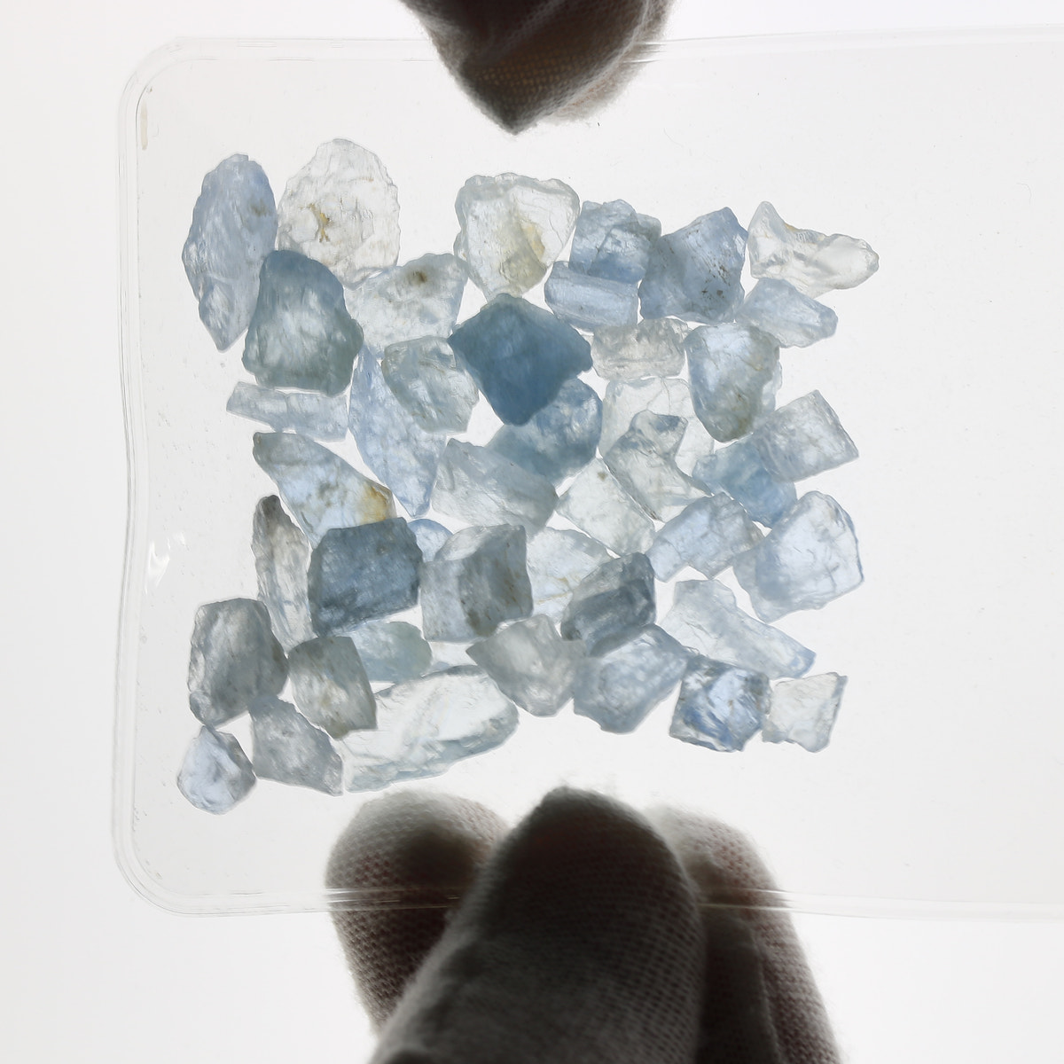 1ct Aquamarine Facet Rough Parcel