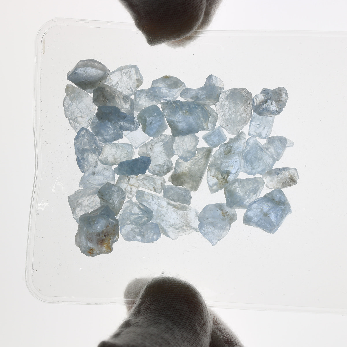 1ct Aquamarine Facet Rough Parcel