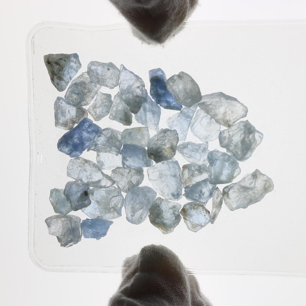 1ct Aquamarine Facet Rough Parcel