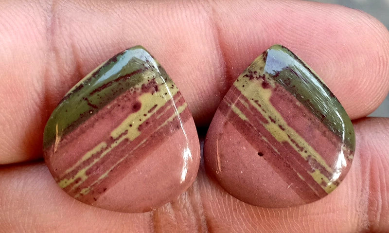 20.3ct Owyhee Picture Jasper Pair - alternate view 2