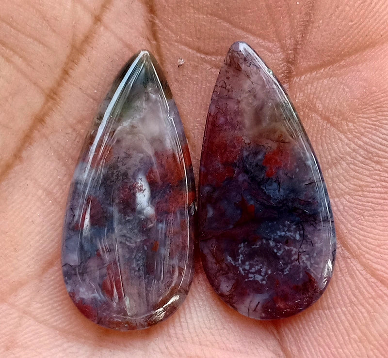 20.45ct Moss Agate Pair - alternate view 2