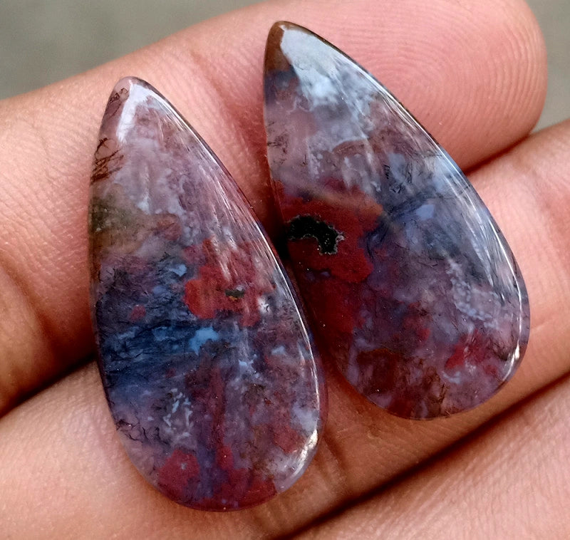 20.45ct Moss Agate Pair - alternate view 3