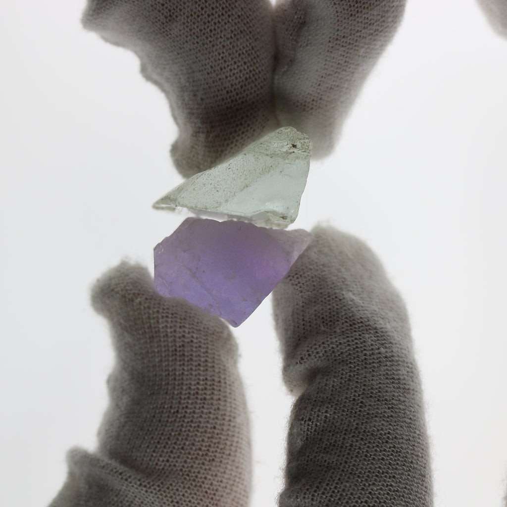202ct Kunzite and Spodumene Facet Rough - alternate view 2