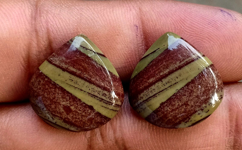 21.65ct Owyhee Picture Jasper Pair - alternate view 2