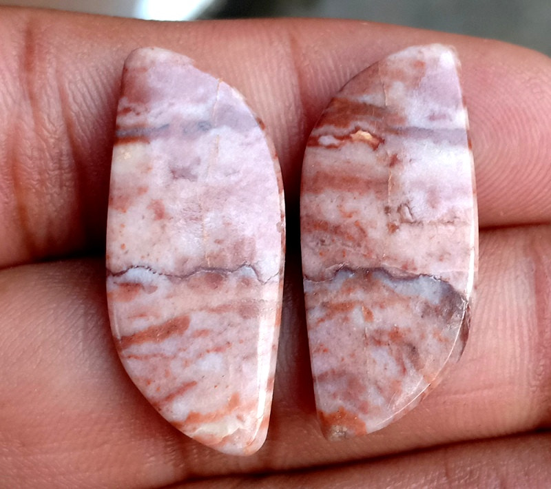 22.35ct Coconut Jasper Pair - alternate view 3