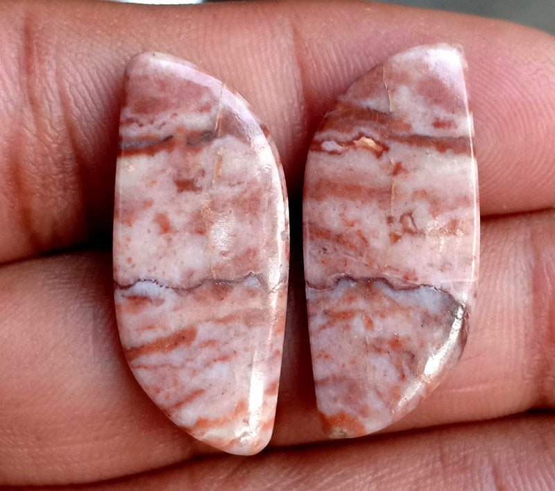 22.35ct Coconut Jasper Pair