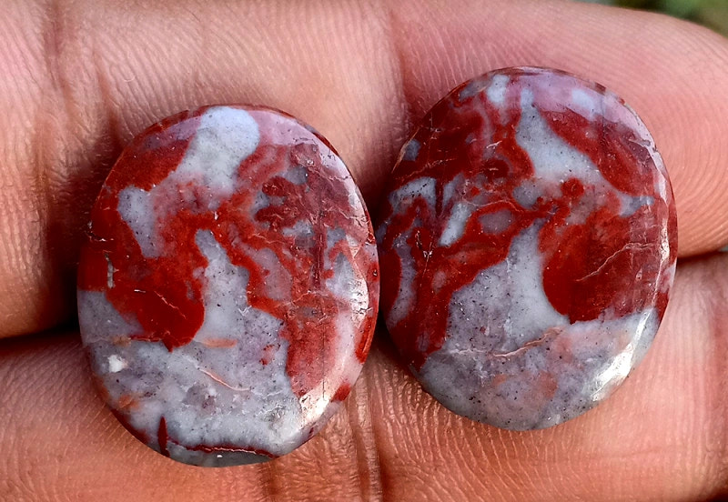 24ct Sarapee Jasper Pair