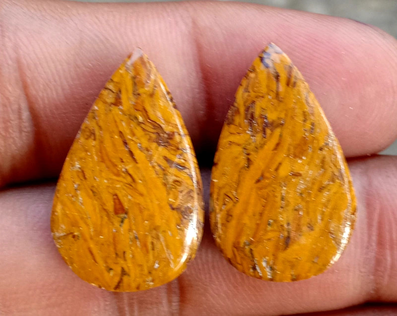 27.2ct Marium Jasper Pair