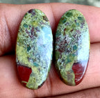 28.25ct Dragon Bloodstone Jasper Pair - alternate view 3