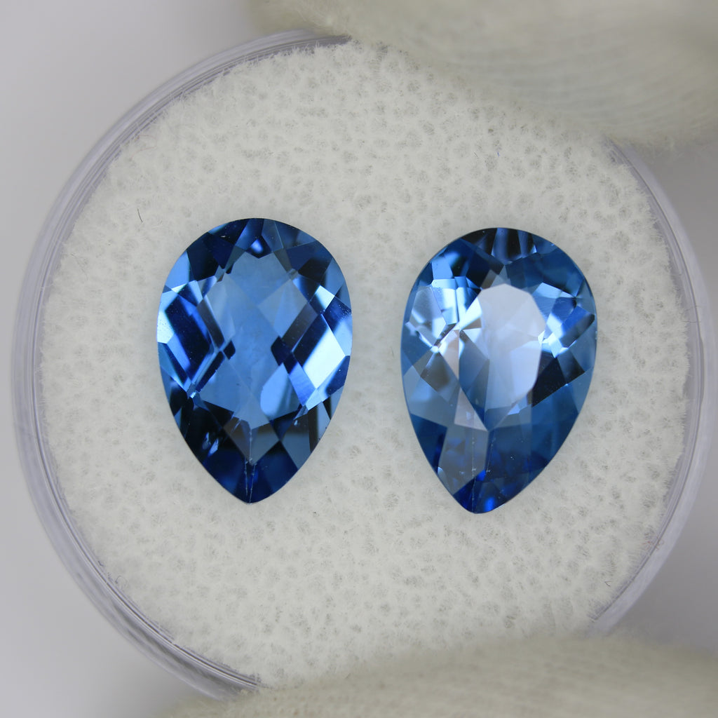 3.35ct Topaz Swiss blue Pair - alternate view 2
