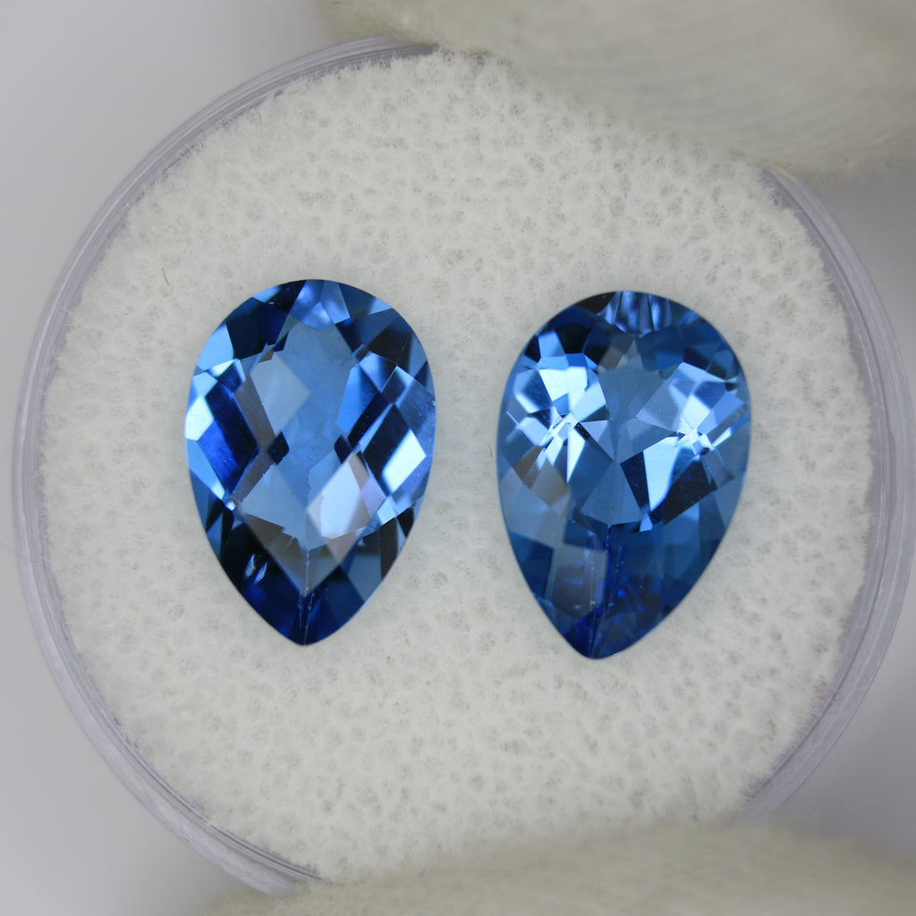 3.35ct Topaz Swiss blue Pair - alternate view 3