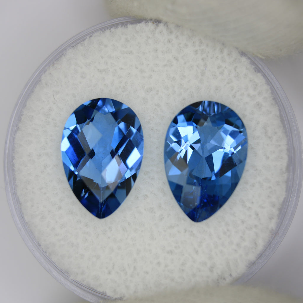 3.35ct Topaz Swiss blue Pair