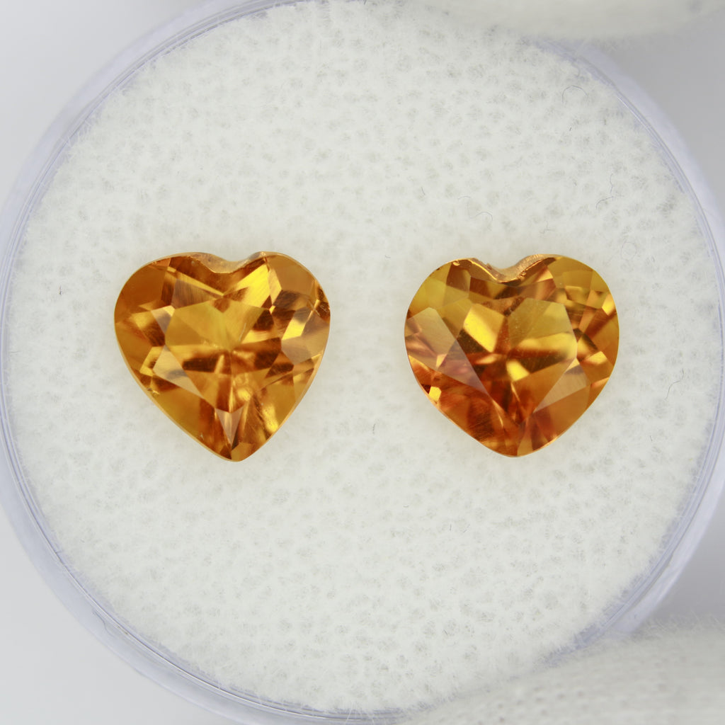 3.4ct Citrine Pair