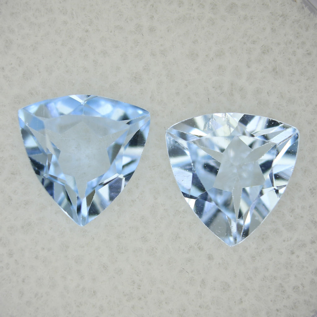 3.4ct Topaz Sky blue Pair