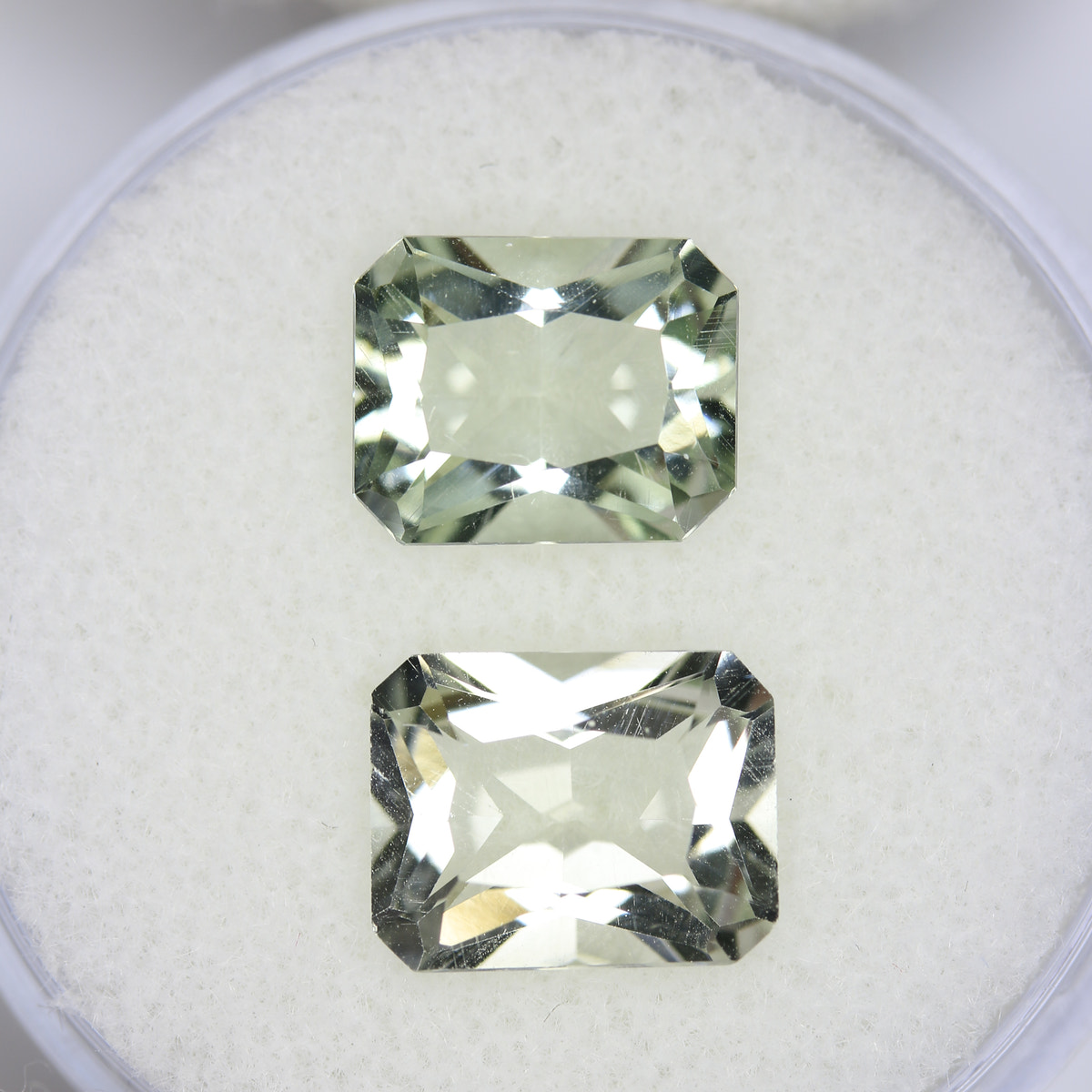 3.65ct Prasiolite Pair